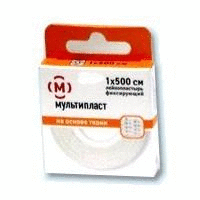Лейкопластырь катушка 1см х 500см (тканевая основа)