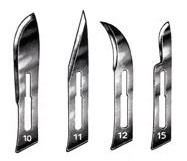 Лезвия для скальпеля хирургические стерильные Парагон №15, 100 шт.