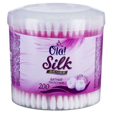Ватные палочки OLA, 200 шт. (пластиковая банка)