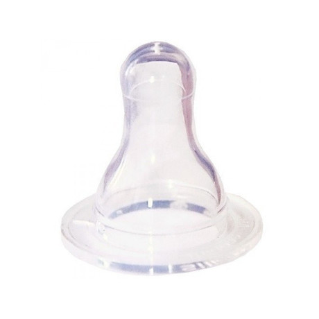 Соска СКАЗКА силиконовая круглая среднее отверстие (3-6 мес.) (арт. 1303)