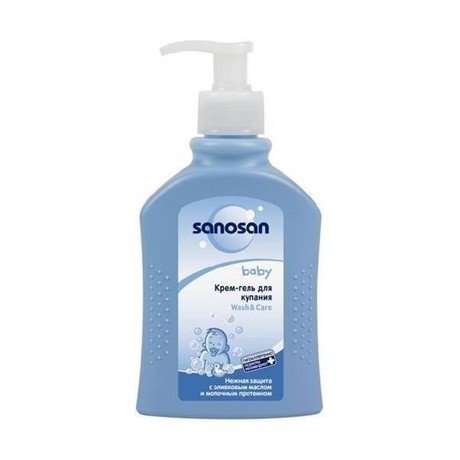 Крем-гель SANOSAN для купания 200мл (с дозатором)