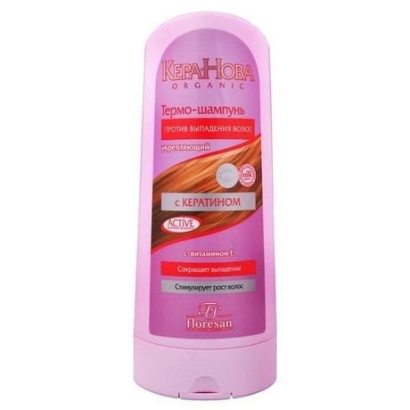 Шампунь KERA-NOVA термо против выпадения волос укрепляющий 400мл (Ф-207)