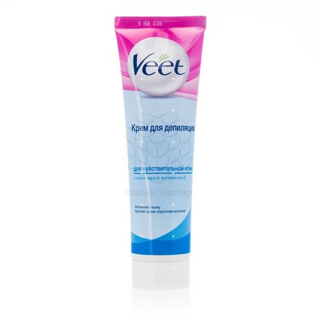VEET крем для депиляции с маслом зародышей пшеницы и орхидеей для чувствительной кожи 100мл
