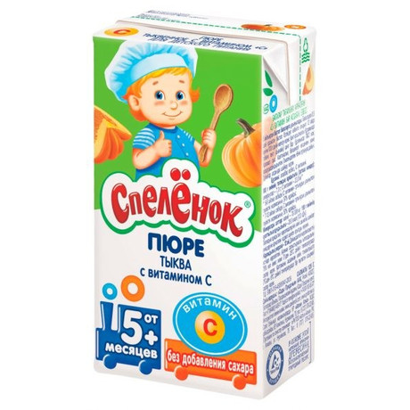 Пюре СПЕЛЕНОК тыква/витамин C 125г