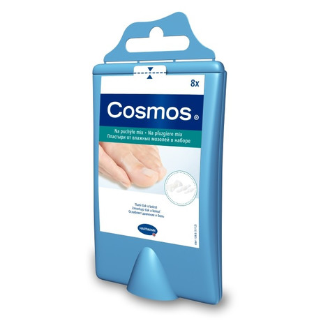 Лейкопластырь COSMOS гидроактивный набор 3 размера, 8 шт.