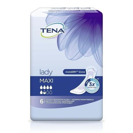 Прокладки гигиенические TENA Lady Maxi при недержании, 6 шт.