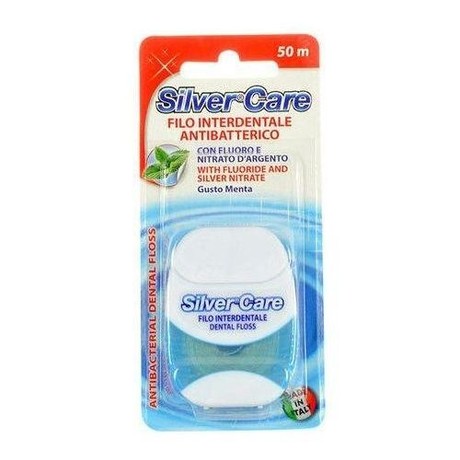 Зубная нить SILVER CARE с мятой и фтором 50м (арт. 1102)
