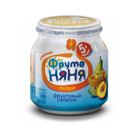 Пюре ФРУТОНЯНЯ салатик фруктовый (с 5 мес.) 112г
