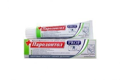 Зубная паста ПАРОДОНТОЛ PROF Лечебные травы + Отбеливание 124г