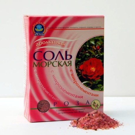 Соль для ванн АРОМАТНАЯ морская роза 500 г