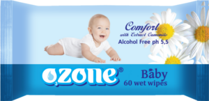 Салфетки детские OZONE влажные аромат Ромашки, 60 шт.