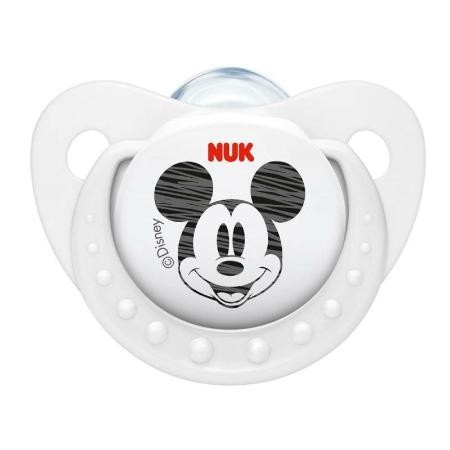Соска-пустышка NUK Disney Микки силиконовая успокаивающая  р. 2 (арт. 10 735 592)