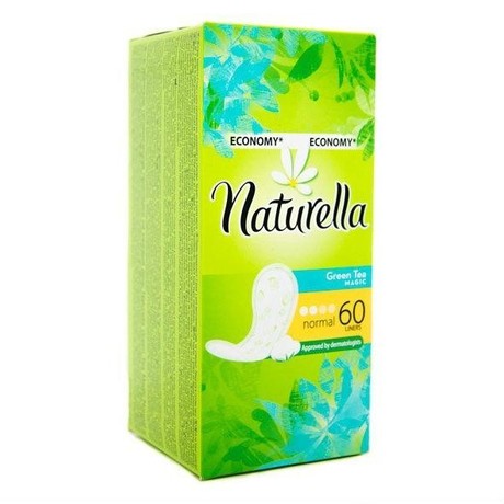 Прокладки гигиенические NATURELLA Normal Green Tea Magic ежедневные, 60 шт.