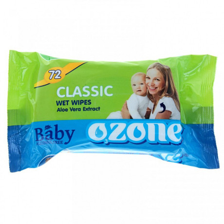 Салфетки детские OZONE влажные аромат Алоэ, 72 шт.