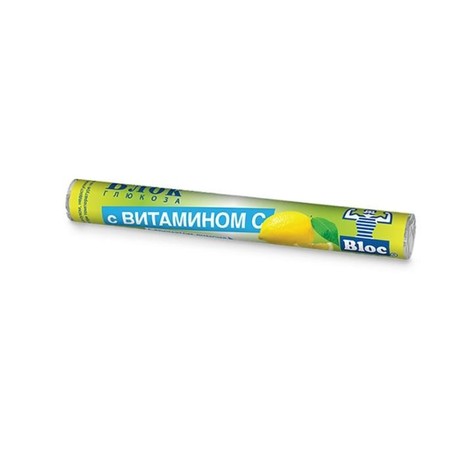 Глюкоза с плодовыми порошками таблетки 2,33г, 18 шт. (лимон)