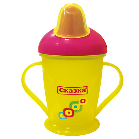 Стакан СКАЗКА спортивный с ручками 200мл (арт. 1910)