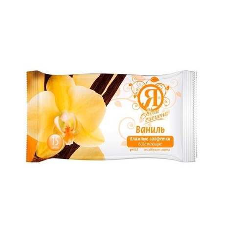 Салфетки Я влажные освежающие ваниль, 15 шт.