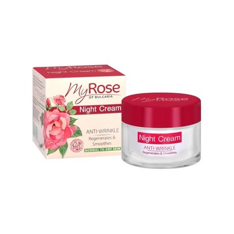 Крем MY ROSE of BULGARIA для лица ночной против морщин 50мл