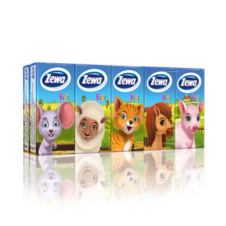 Платок носовой ZEWA для детей, 10 шт. х 10