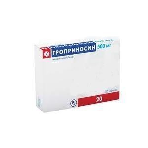 Гроприносин таблетки 500мг, 10 шт.