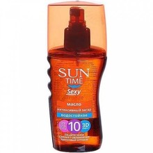 Масло натуральное SUN TIME Sexy Bronze 3D эффект д/интенсивного загара SPF-10 150мл