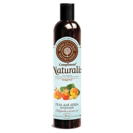 Гель для душа COMPLIMENT Naturalis Морошка и белый лен 335 мл