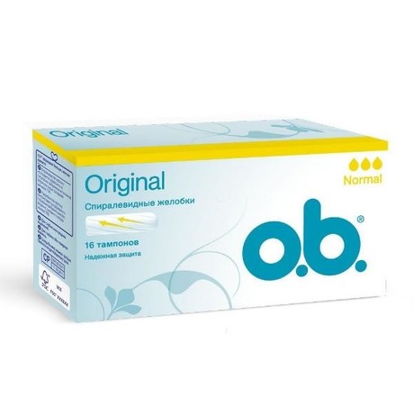 Тампоны гигиенические O.B. Original Normal, 16 шт. + 50% бесплатно