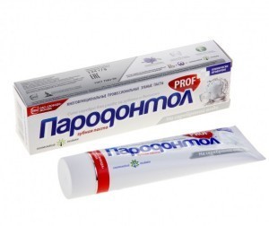 Зубная паста ПАРОДОНТОЛ PROF на Серебряной воде 124г