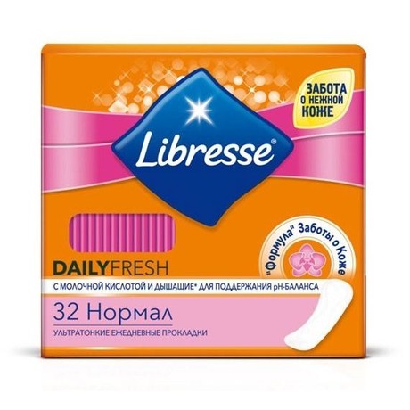 Прокладки гигиенические LIBRESSE Daily Fresh normal,  32 шт.