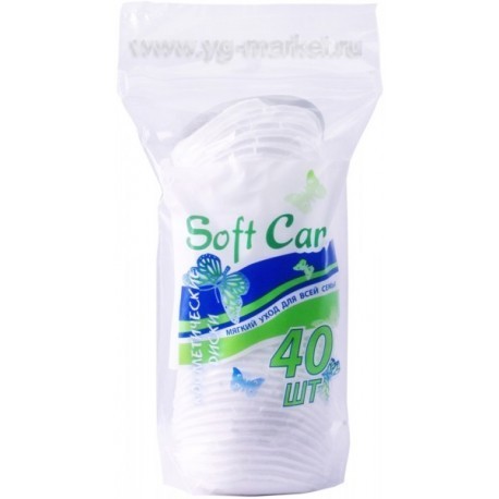 Ватные диски SOFT CARE Teddy Land, 40 шт.