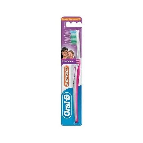 Зубная щетка ORAL-B 3 эффект Classic 40 средней жесткости
