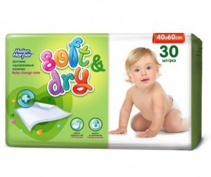 Пеленка HELEN HARPER SOFT&DRY впитывающие 40 х 60см, 30 шт.  для детей