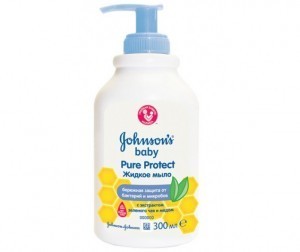 Мыло детское ДЖОНСОН baby PURE PROTECT антибакт. жидк. 300мл