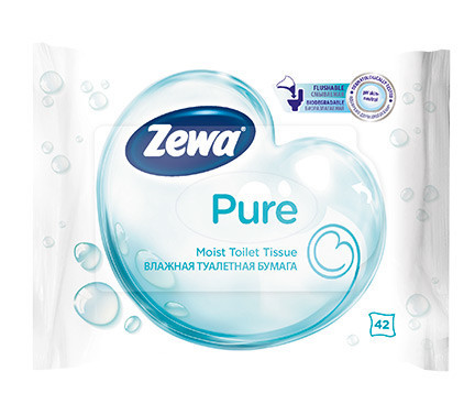 Бумага туалетная ZEWA PURE, 42 шт.