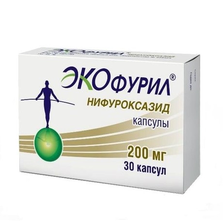 Экофурил капсулы 200 мг, 30 шт. (акция 3 + 1)