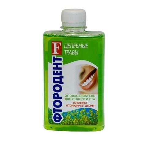 Ополаскиватель полости рта ФТОРОДЕНТ серия "Фторогент" целебные травы 275мл (3+1)