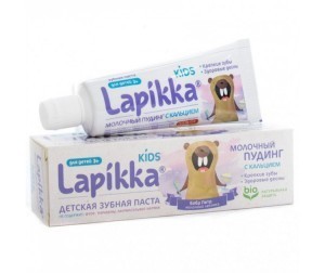 Зубная паста детская РОКС Лапикка Кидс Молочный пудинг с кальцием  45г