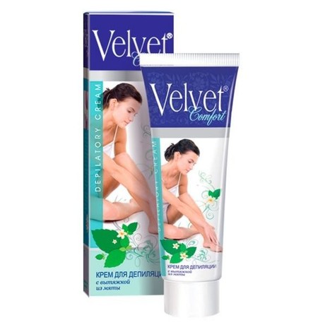 Крем ВЕЛЬВЕТ  для депиляции с вытяжкой из мяты 100мл
