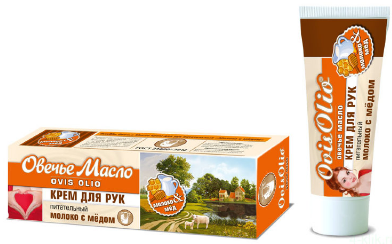 Крем ОВЕЧЬЕ МАСЛО для рук молоко и мед 70г