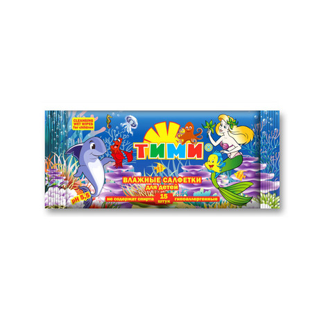 Салфетки ТИМИ влажные клубника