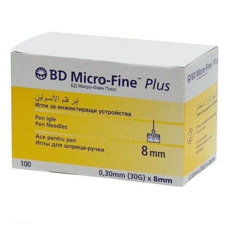 Игла Micro-Fine+ 0,33х8мм, 100 шт.