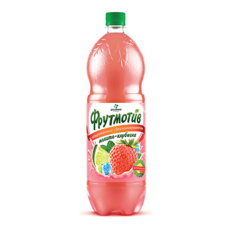 Вода минеральная ФРУТМОТИВ мохито 0,5л (газ.) клубника