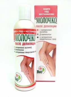 Молочко после депиляции с гиалуроновой кислотой д-пантенолом и экстрактами трав 250мл