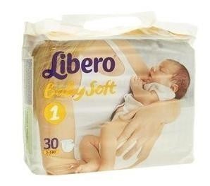 Подгузники LIBERO Baby Soft Premium Newborn (2-5кг), 30 шт.