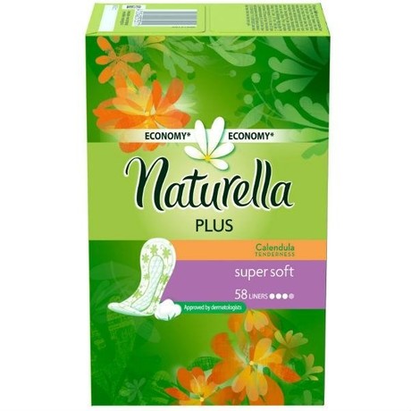 Прокладки гигиенические NATURELLA Calendula Tenderness Plus ежедневные, 58 шт.