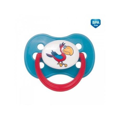 Соска-пустышка CANPOL BABIES латексные "Animals" (0-6мес.) син.