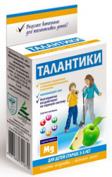 Конфеты ТАЛАНТИКИ йогуртовые с яблочным соком общеукрепляющие 70г
