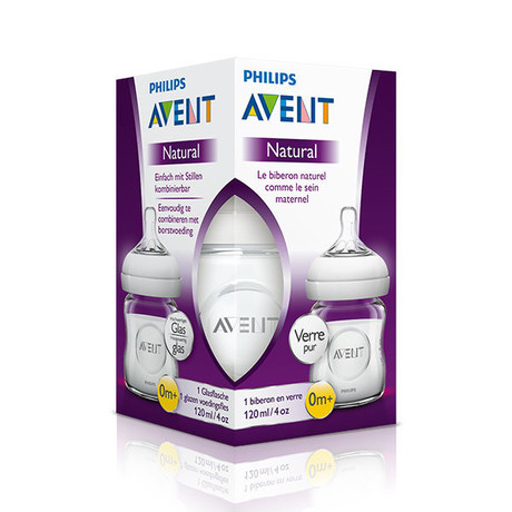 Бутылочка детская AVENT Natural стекло 120 мл (арт. 81420)