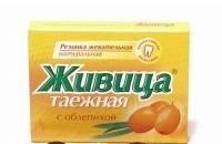 Жевательная резинка ЖИВИЦА ТАЕЖНАЯ Смолка облепиха, 5 шт.