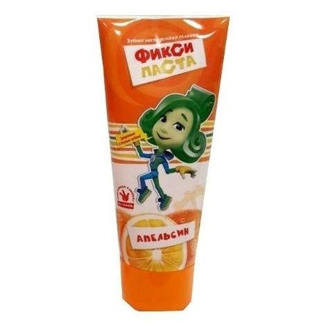 Зубная паста детская ФИКСИКИ Апельсин гелевая 100мл